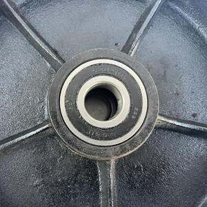 Roue pivotante <span class=keywords><strong>en</strong></span> polyuréthane robuste pour chariot élévateur 200 mm (8 pouces) – Roue de direction pour transpalette manuel, capacité 1000 kg, frein non inclus - Product Image 2