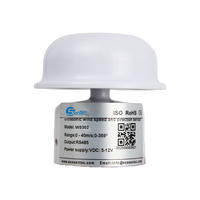 Anémomètre ultrasonique miniature WS302, capteur de vitesse et de direction du vent, IP65, RS485 Modbus, sans pièces mobiles pour la surveillance météorologique