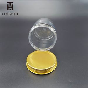 Prix d'usine, pot en plastique PET transparent à large ouverture avec couvercle en aluminium, disponible en 30 ml, 50 ml, 100 ml, 120 ml, 150 ml, 200 ml, 250 ml, 300 ml, 500 ml - Product Image 5