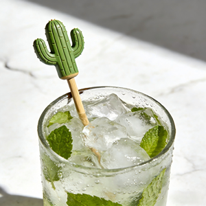 Stuzzicadenti in Bambù Biodegradabili con Design a Cactus, Divertenti e Sicuri, per Feste Estive e Bar in Piscina - Product Image 4