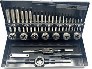 2025 32pcs/set Metrotic NPT <strong>Thread</strong> Tap And Round Screw <strong>Die</strong> Wrench Set Manual Tool Kit - Product Image 3