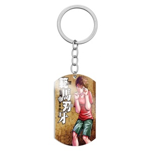 24 Estilos de Collares de Joyería, Llaveros de Anime de Acero Inoxidable con Diseño de Hanma Yujiro, Hanma Baki, Hanayama Kaoru - Product Image 4