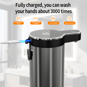 Factory Wholesale 304 Stainless Steel <strong>Automatic</strong> <strong>Soap</strong> <strong>Dispenser</strong> IPX5 Waterproof Rechargeable <strong>Touchless</strong> Electric <strong>Soap</strong> <strong>Dispenser</strong> - Product Image 3