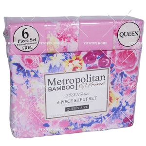 Juego <span class=keywords><strong>de</strong></span> sábanas <span class=keywords><strong>de</strong></span> <span class=keywords><strong>6</strong></span> piezas con estampado Floral <span class=keywords><strong>de</strong></span> estilo americano <span class=keywords><strong>de</strong></span> lujo con estampado <span class=keywords><strong>de</strong></span> microfibra suave para sábanas al por mayor <span class=keywords><strong>2023</strong></span> - Product Image 1