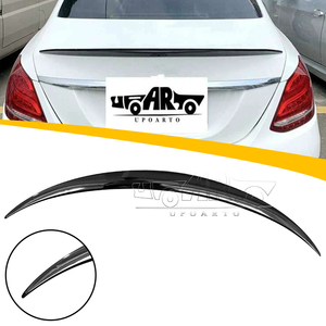 Spoiler Posteriore in Plastica ABS Effetto Fibra di Carbonio Stile AMG per Mercedes Benz Classe <span class=keywords><strong>C</strong></span> W205 2014-2019, Vendita all'Ingrosso dalla Fabbrica Haosheng - Product Image 1