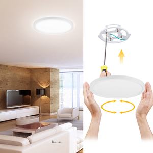 Ultra ince tasarım 0.94 inç sadece yüzeye monte tavan ışık Modern yuvarlak 15 inç 30W Led gömme montaj ışık - Product Image 6