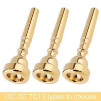 3C 5C 7C Trumpet Mouthpiece Silver/gold Plated Trumpet Mouth Brass Instrument Accessories