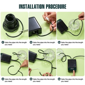 Solar Powered Automatic Plant Waterer Kit Drip Irrigation System with <b>Timer</b> Modes & Anti-Siphoning Device Plastic Material - Product Image 4