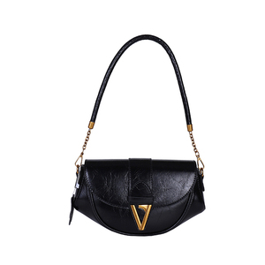 Sac à bandoulière pour <span class=keywords><strong>femme</strong></span> de qualité supérieure, <span class=keywords><strong>semi</strong></span>-circulaire, en cuir PU de haute qualité, vente en gros, sac bandoulière tendance - Product Image 1