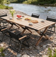 Barbecue portable multifonctionnel pliable de qualité supérieure, table de camping, pique-nique, jardin, patio, mobilier d'extérieur moderne