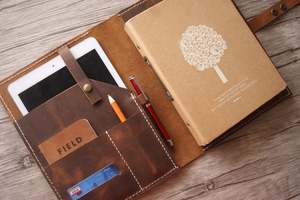 Bán Buôn Tùy Chỉnh Pu Tổ Chức Da Khuyến Mãi A4 Da Thư Mục Tập Tin Da Chính Hãng Danh Mục Đầu Tư Phổ Biến - Product Image 6