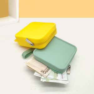 Borsa Cosmetica in Silicone Impermeabile di Alta Qualità, Portachiavi, Portafoglio con Cerniera, Piccolo <span class=keywords><strong>Portamonete</strong></span> Quadrato - Product Image 3