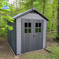 Abri de jardin en composite bois-plastique (WPC) sur mesure pour resorts, campings, villas, usage commercial, OEM, maison modulaire en vrac, étanche