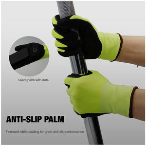 Nitrile Flat Dip <b>Glove</b> Touchscreen Nitrile Coating Gardening and Work <b>Gloves</b> - Product Image 4
