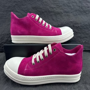 Chaussures plateforme en nylon bordeaux style urbain - Chaussures rétro à bout blanc clair et semelles épaisses, unisexe, tendance et décontractées - Product Image 6