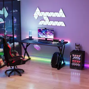 Custom E-sports Table Game Workbench Home Computer Desk For Bedroom Gaming Tables Metal Modern Office Furniture Table Morden