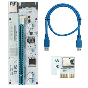 USB 3.0 PCIE 009S כוח GPU כבל מתאם riser VER009S PCI-E אקספרס 6pin 1x כדי 16x כרטיס Extender