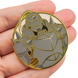 2 Nouveaux Designs Broche en Alliage de Haute Qualité Anime FMA Edward & <span class=keywords><strong>Alphonse</strong></span> Elric, Artisanat Métallique, Décoration de Sac à Dos - Product Image 3