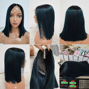 Promotion Letsfly 49$ Perruques Bob Lace Front sans colle en cheveux brésiliens vierges ultra-lisses 12 pouces 100% humains densité 250% - Product Image 4