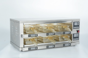 Venta caliente 2 3 4 capas Vertical hamburguesa carne pastel Patty calentador comida rápida <span class=keywords><strong>McDonald</strong></span> KFC Vertical calentador vitrina para la venta - Product Image 2