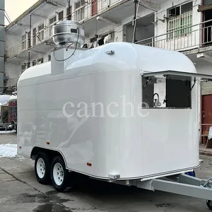 Chariot de restauration rapide pour hot-dogs, prix d'usine, camion de cuisine mobile entièrement équipé, normes UE - Product Image 4