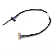 Kabel Lvds Kustom Pabrik YZlink 40 Pin Konektor 50 Pin Rakitan Kabel Lcd Lvds