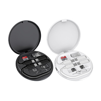 Kit de Adaptador de Carga USB Multifunción 6 en 1, Kit de Adaptador de Viaje, Bandeja, Juego de Cables de Datos para Viajar