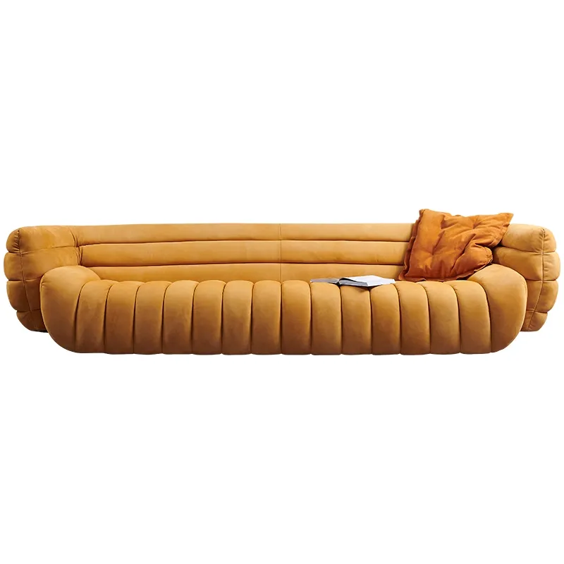 Italiano esmerilado sofá de cuero paquete suave de alta calidad, <span class=keywords><strong>muebles</strong></span> de sala