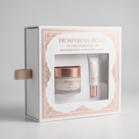 Boîte cadeau en carton rigide recyclable avec logo en relief personnalisable pour emballage cosmétique de luxe