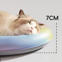 Lits chauffants électriques pour animaux de compagnie, tendance, mignons, hiver, luxe, sur mesure, vente en gros, lavables, imperméables, grands, doux, chauds, pour chats et chiens