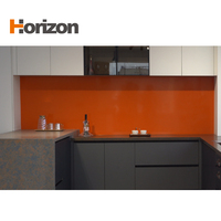 Comptoirs de cuisine en pierre de jade Quartz Horizon Dalle de quartz orange Dalles de quartz Taille 3200X1600