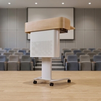 Nouveaux produits : Bureau d'ordinateur moderne en métal à hauteur réglable pneumatiquement, pupitre scolaire en métal à levage pneumatique