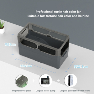 Jeneca serbatoio di tartaruga con balcone scatola di allevamento ecologico paesaggistico serbatoio speciale scatola di allevamento <span class=keywords><strong>per</strong></span> la testuggine brasiliana domestica - Product Image 4