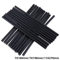 Bâton de colle chaude pour voiture Noir Pistolet à colle adhésif en silicone pour pistolet chaud 7mm /11mm pour robinets de cuisine Articles de salle de bain