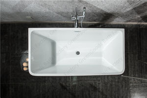 Bañeras Rectangulares Modernas de Acrílico Independientes de Bajo Consumo de Agua de Nepal con Desagüe para Uso en Hoteles - Product Image 3