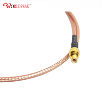 Câble coaxial RF SMC mâle vers SMC femelle, assemblage flexible RG316, faible atténuation 50 ohms, blindage élevé