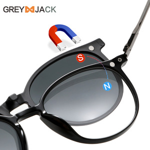 Nuevas Gafas de Sol Polarizadas con Marco Redondo Magnético, Lentes Negras TR Metálicas, Protección UV400, Unisex, Juego de Cuatro Lentes - Product Image 5