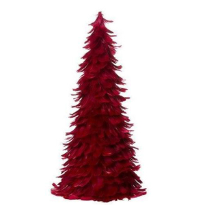 Cây thông Noel lông ngỗng đỏ 6ft năm 2024 dùng trang trí ngoài trời, trong nhà, văn phòng, phòng, lễ hội mùa đông, tiệc tùng, đồ trang trí, vật dụng trang trí - Product Image 1