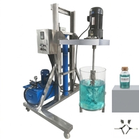 Mélangeur dispersant électrique haute vitesse 5,5 kW pour IBC, capacité 1000 L, moteur, mélange de peintures chimiques, construction en acier au carbone