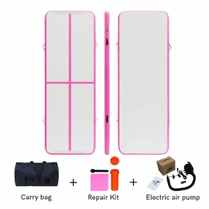 ODM Pink Inflatable Air Mat Consistent Rebound <strong>Gymnastics</strong> Air Track for Repeated Skill Training - Product Image 1