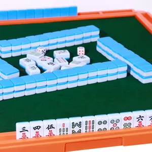 <span class=keywords><strong>Jeu</strong></span> de Mahjong miniature 24/26/30 mm, ensemble de voyage portable, 144 pièces, Mahjong chinois classique, <span class=keywords><strong>jeu</strong></span> de table familial traditionnel chinois - Product Image 3