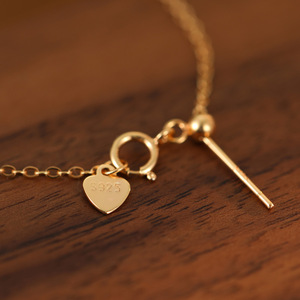 925 Sterling <strong>Silver</strong> A-Z <strong>Initial</strong> Letter <strong>Pendant</strong> Necklace | Personalized DIY First Letter Gold Plated Clavicle Chain for Women - Product Image 6