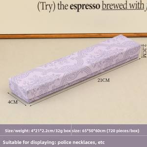 Kingsmart/OEM Patterned purple Bow Jewellery <strong>Box</strong>, Top-and-bottom Lid Jewellery <strong>Box</strong>, Necklace <strong>Box</strong>, Bracelet <strong>Box</strong> Earring <strong>Box</strong> - Product Image 5