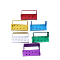 Boîte de désinfection pour porte-fraiseurs dentaires en diamant FG à 30 trous, autoclave, porte-fraiseurs en aluminium, outils dentaires