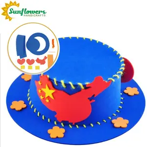 New China National EVA Foam Craft Hat Kits for kids age 3+ DIY toys