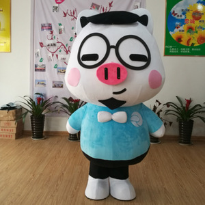 Tùy chỉnh lễ hội ăn mặc sống động như thật Kích thước đạo cụ tiêu lợn Linh Vật Trang phục người lớn - Product Image 6