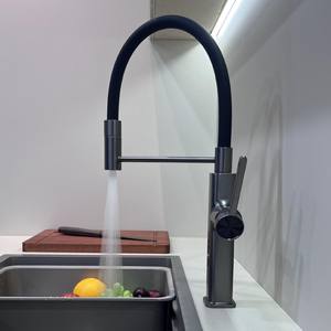 Robinet rotatif universel en laiton de conception moderne Mélangeur flexible pour évier avec mousseur d'eau anti-éclaboussures pour hôtels - Product Image 4