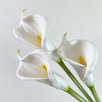 Lys artificiel blanc L-291 effet naturel, longue tige, pour bouquet de mariage, fête des Mères, vase décoratif, vente en gros
