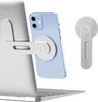 Support de téléphone magnétique de support d'extension d'ordinateur pliable mince pour ordinateur portable Tesla, support de téléphone latéral de moniteur réglable pour Tesla