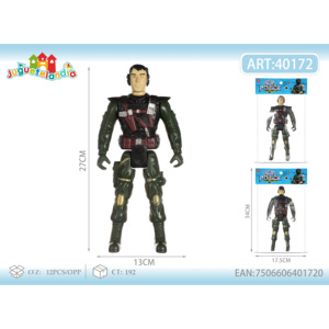 Modèle de police militaire armée jouets en plastique PVC soldat ensemble pour garçons avec des accessoires sur le thème des animaux - Product Image 1